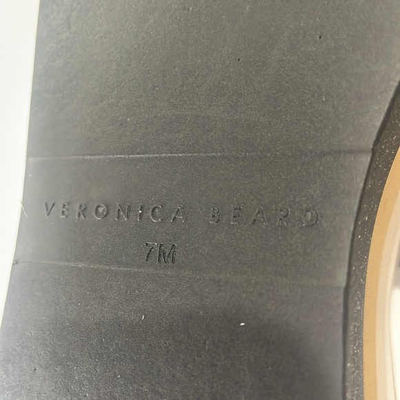 Veronica Beard Eunise Leather Wedge Platform Sandals Black Size 7 - Picture 6 of 15